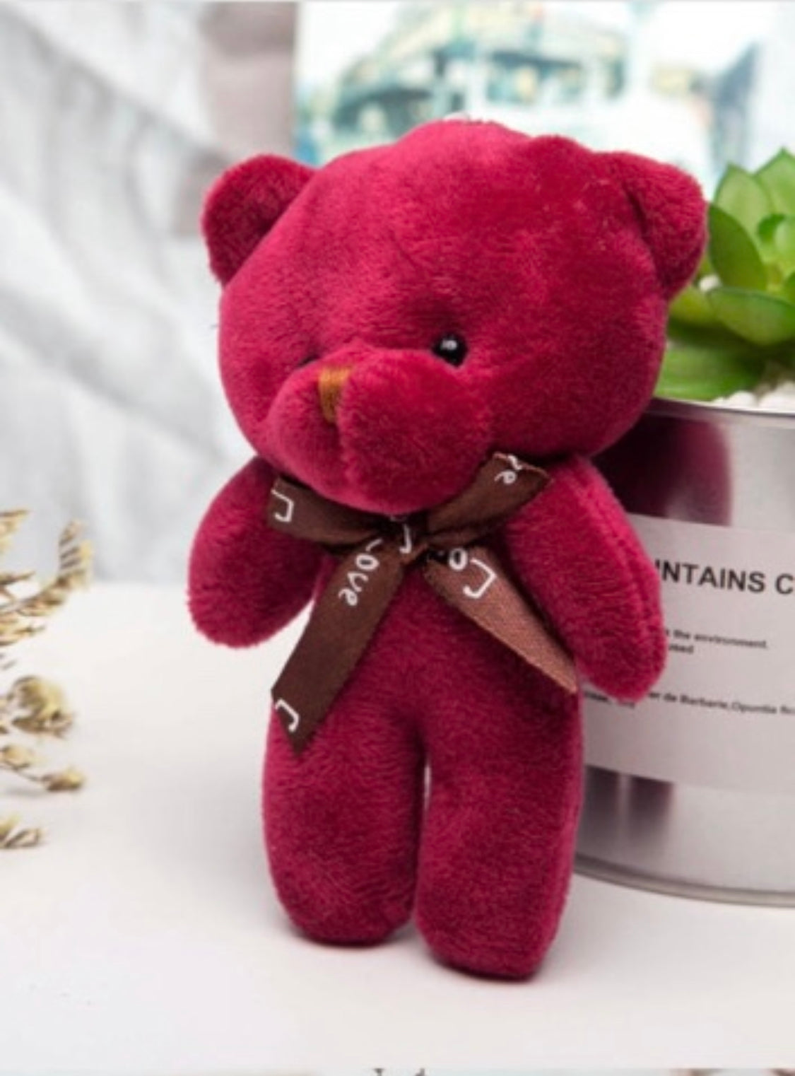 Palm-sized Keychain Teddy Love Bears (5-Pack) | Gift Teddy Bears